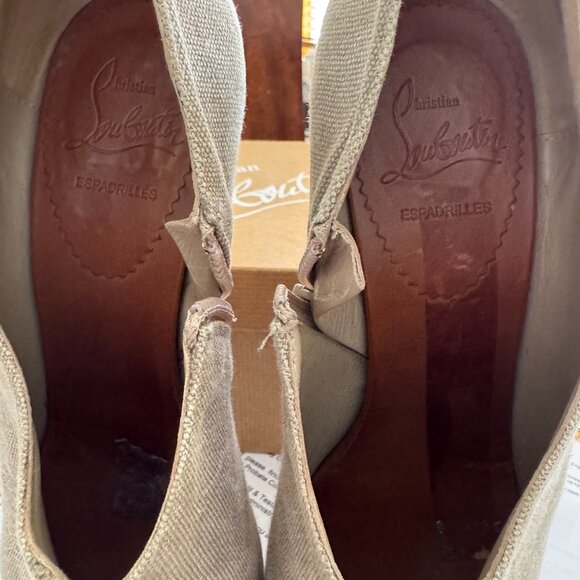 Christian Louboutin Corazon 85 Canvas booties - size 38 - Picture 3 of 8